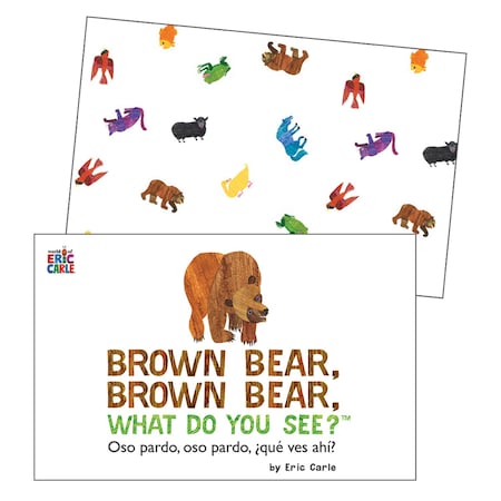 Brown Bear, What Do You See Learning Cards, English/Spanish, 54 Pcs